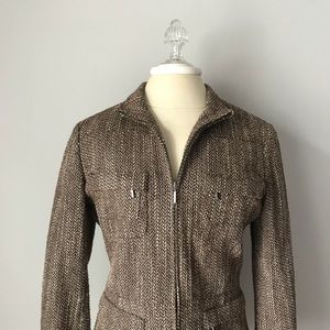 Lafayette 148 Tweed Jacket Blazer Wool Blend